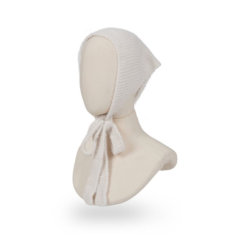 VARZAR Label Knit Bandana / Cream