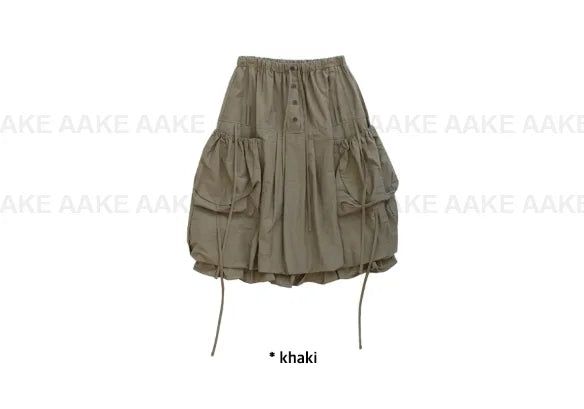 CARGO BALLOON MIDI SKIRT