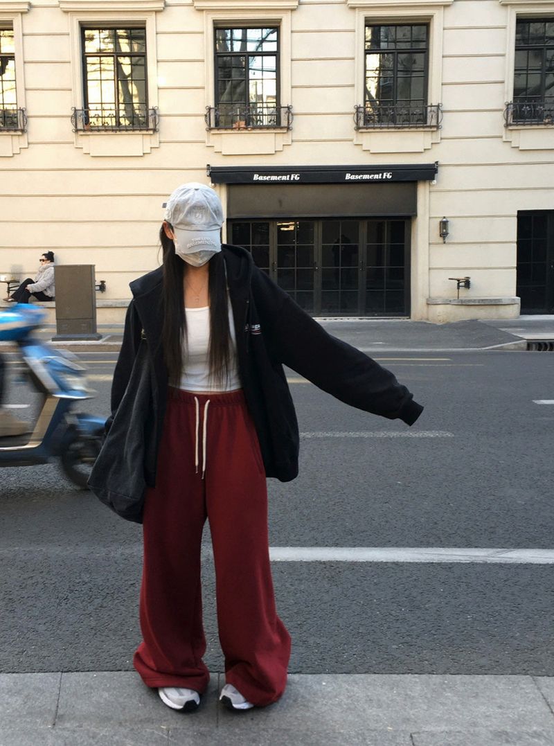 [Bellide made] Newer, two-way wide training pants