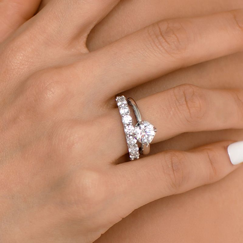 [S925] Eternity solitaire Ring (silver)