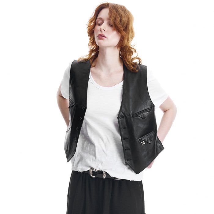 Holy Lambskin Pocket point Vest