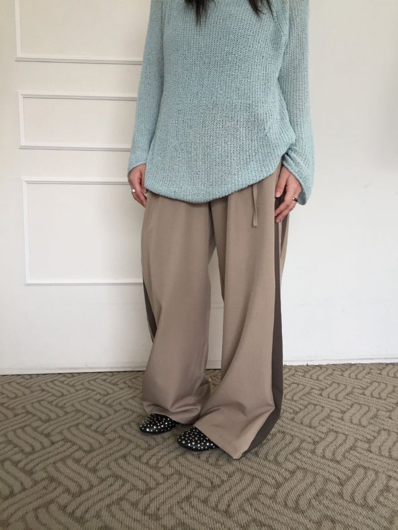 howu（ハウユ）の「Nobel Loose Fit Boat Neck Net Knit (5c)（Tops）」