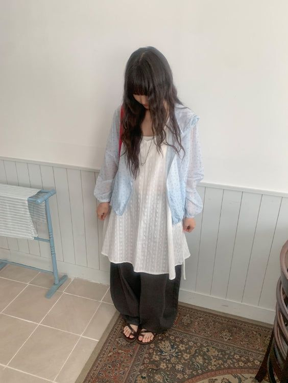 Ikoha Flower String Hood Windbreaker