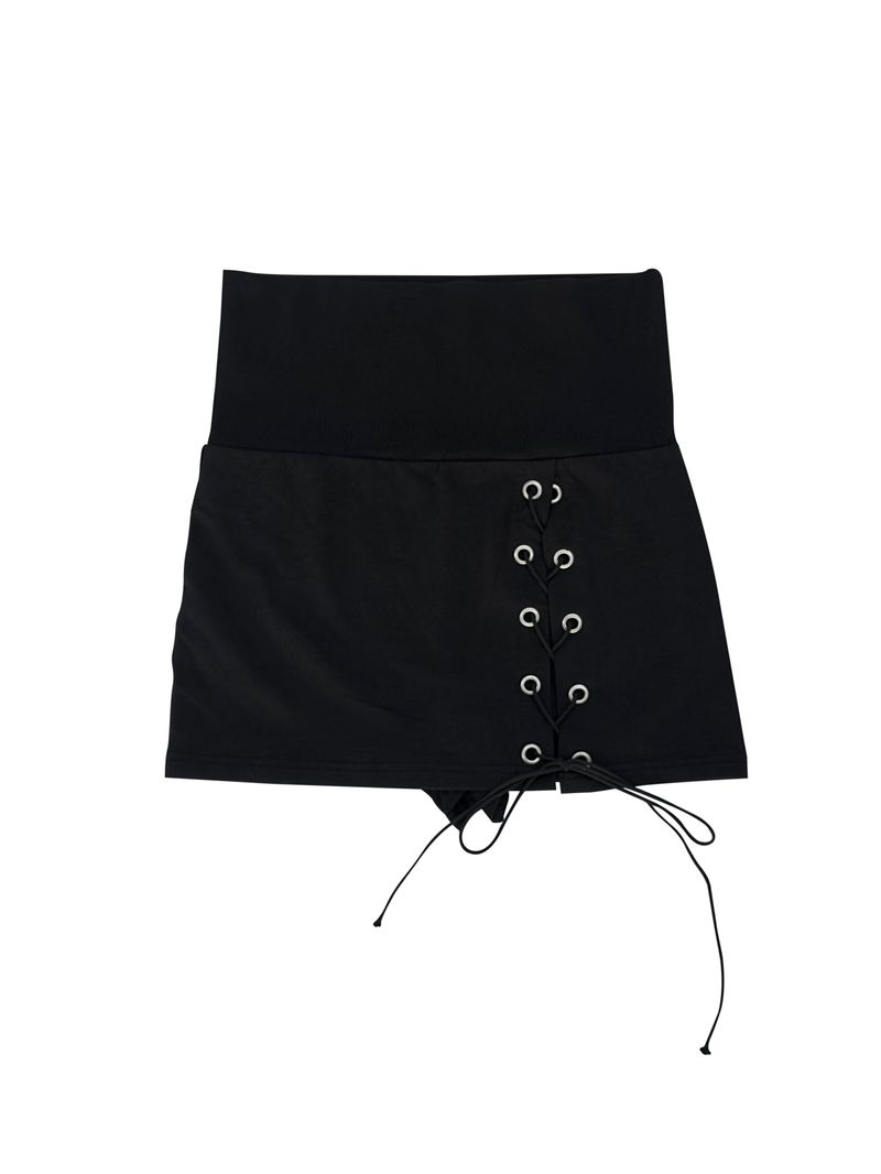 side eyelet skirt pants
