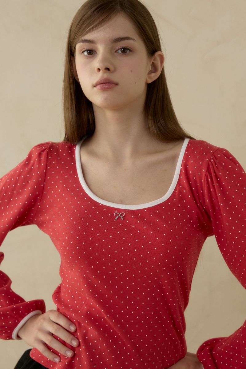 DOTTY RIBBON T-SHIRT