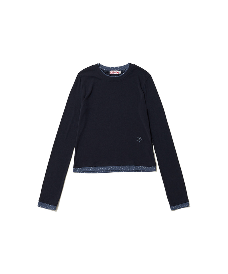 STAR LAYERED LONG SLEEVE - NAVY