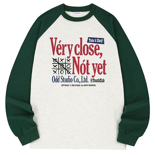 Very Close Raglan Over Fit Long Sleeve