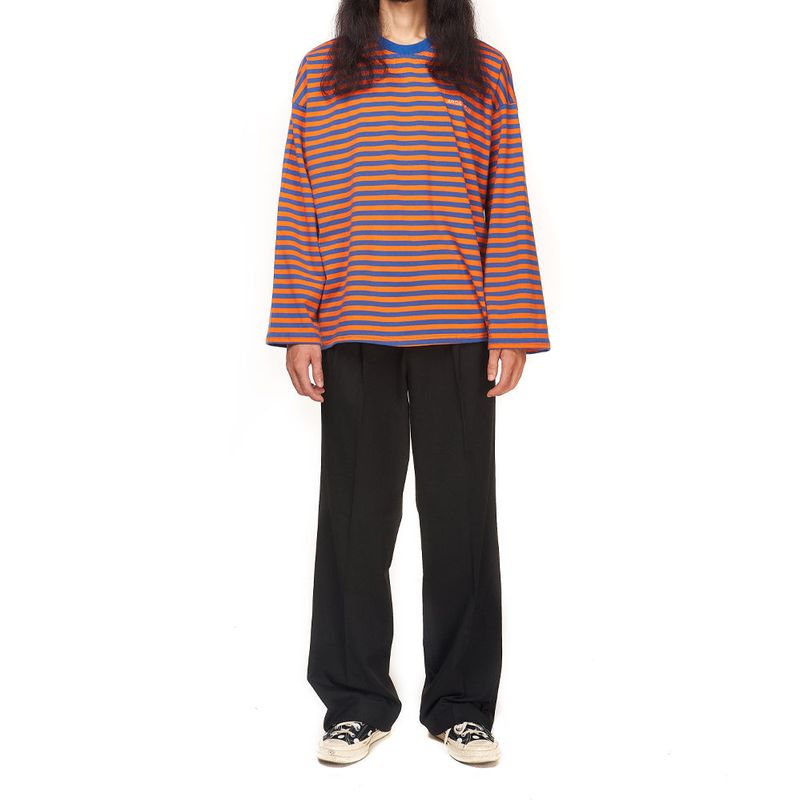 EMBROIDERY STRIPE LONG SLEEVE blue