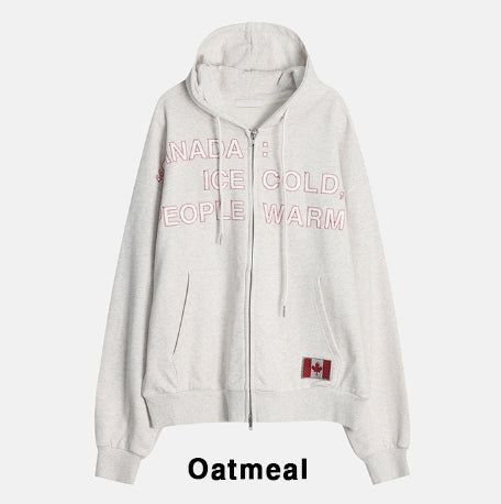 Flag Printing Hood Zip-Up