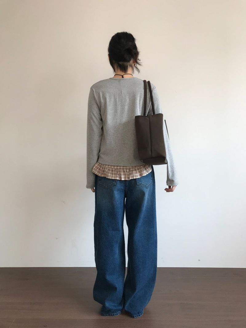 Haven Frill Check Blouse (2color)