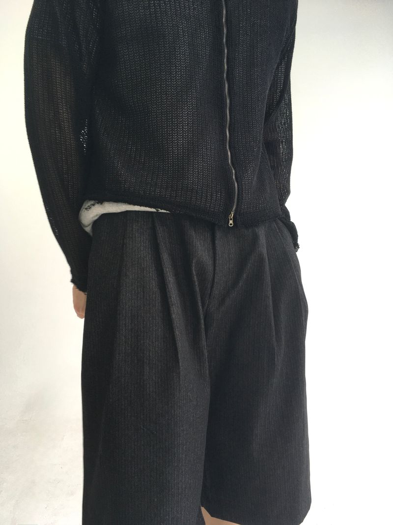 herring bermuda denim slacks(2colors)