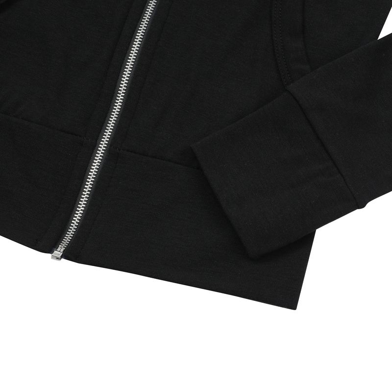LIGHT UP CROP HOOD ZIP-UP (4Color)