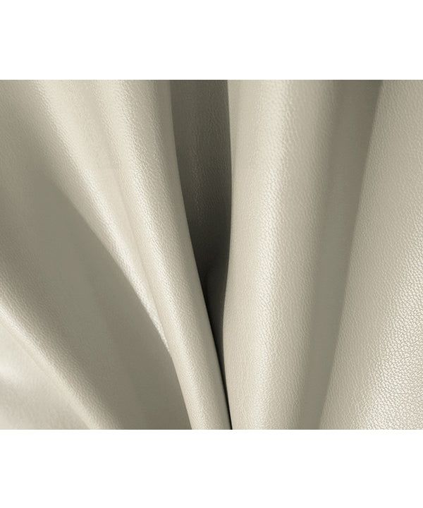 LB Synthetic Leather Single Jacket (Cream)