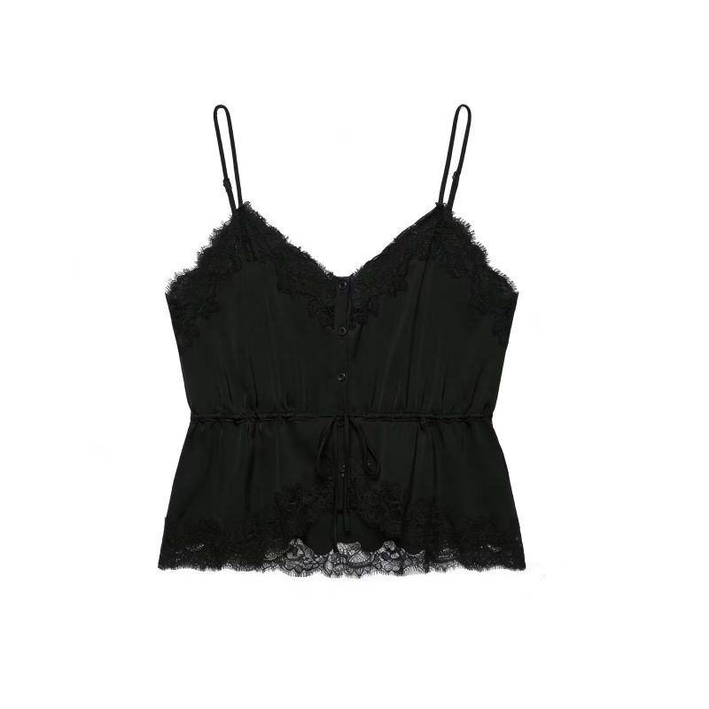 Elin Lace Trim Slip Top