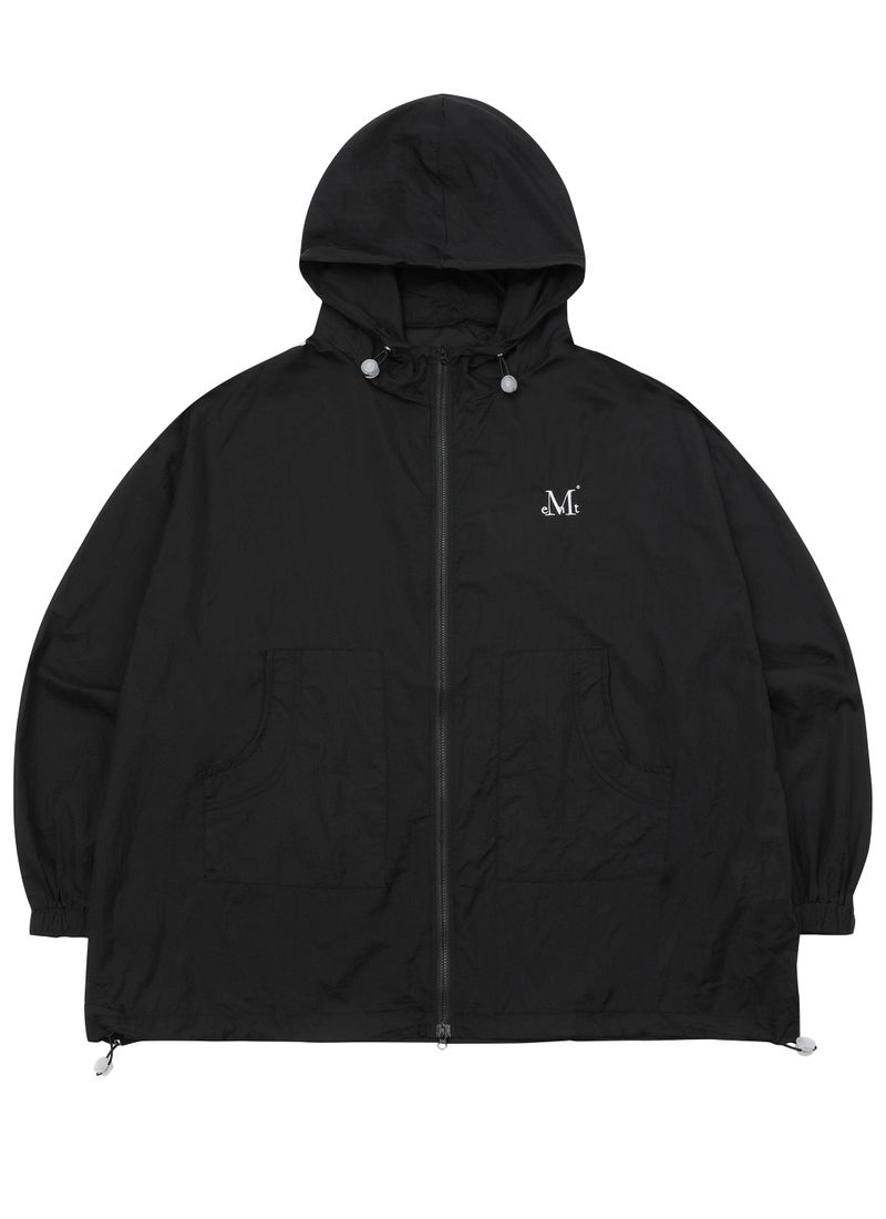 LENUA SEE-THROUGH TWO WAY WINDBREAKER (2Color)