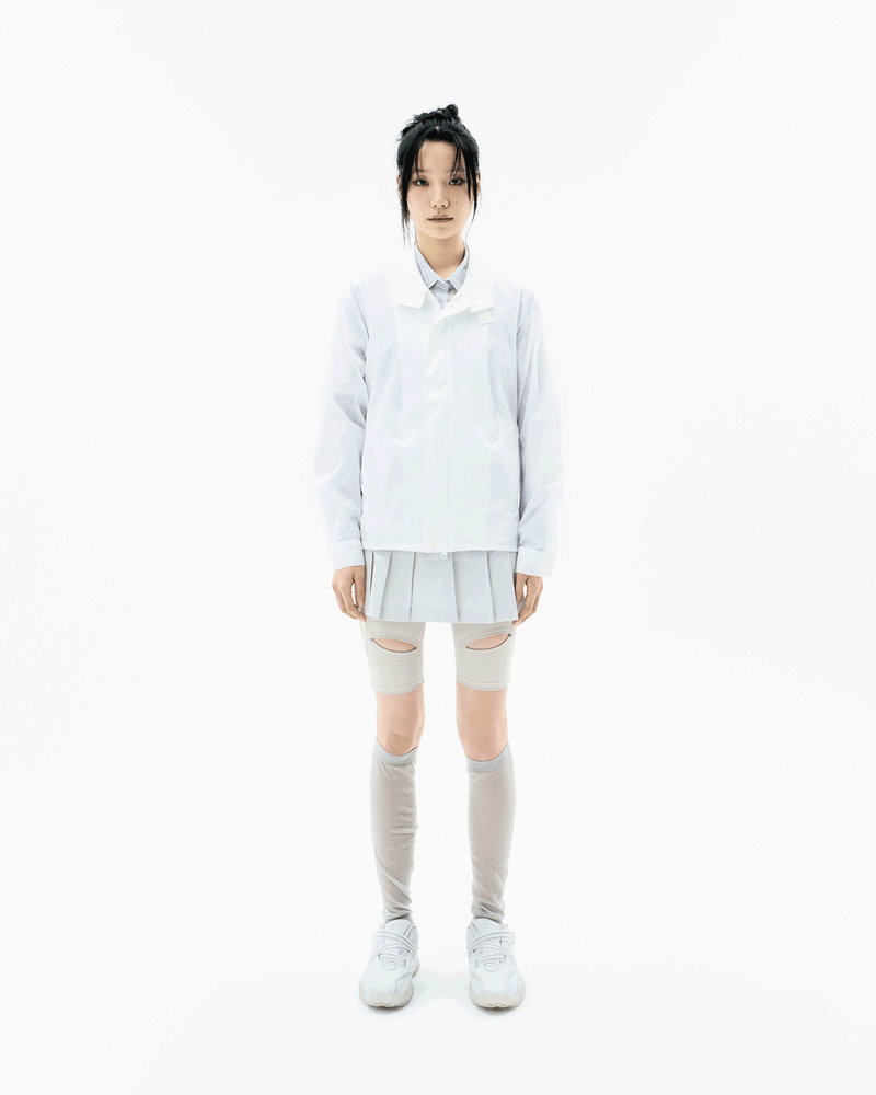 Layered Sheer Blouson / Off White