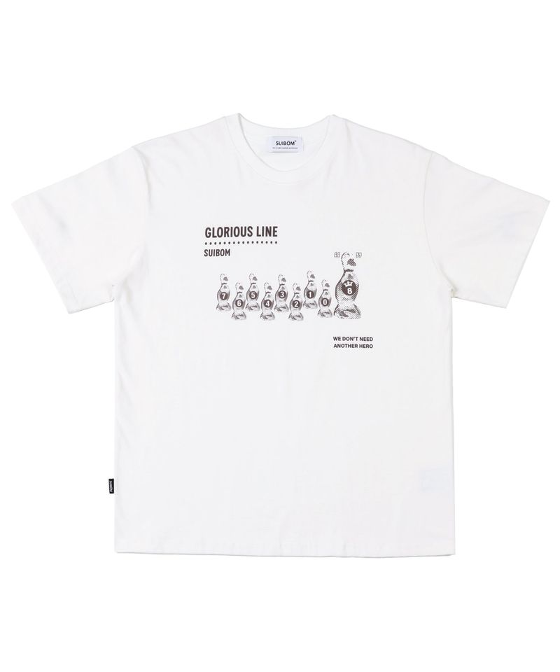 GLORIOUS LINE T-Shirt in Off white