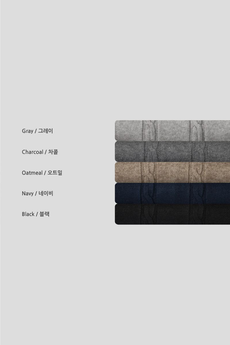 LMN Raf 4 Button Cable Crop Knit (5 colors)