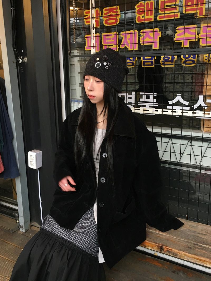 Moi Button Mix Beanie (2c)