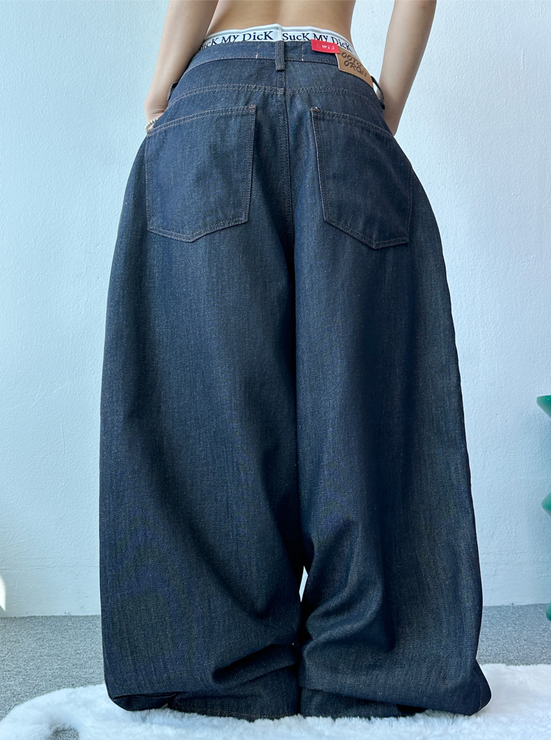 5-BUTTON POINT BALLOON DENIM💙