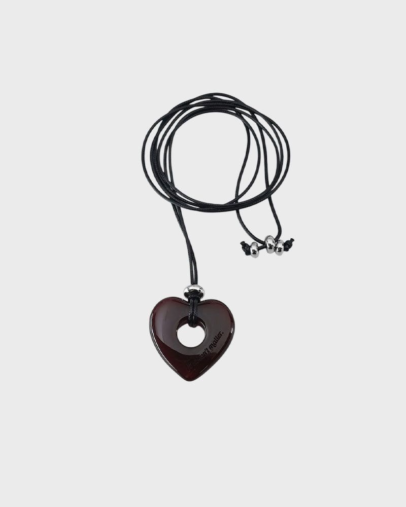 it doesn't matter.（イットダズントマッター）の「[HEART] ロピーネックレス (Red brown)（アクセサリー）」