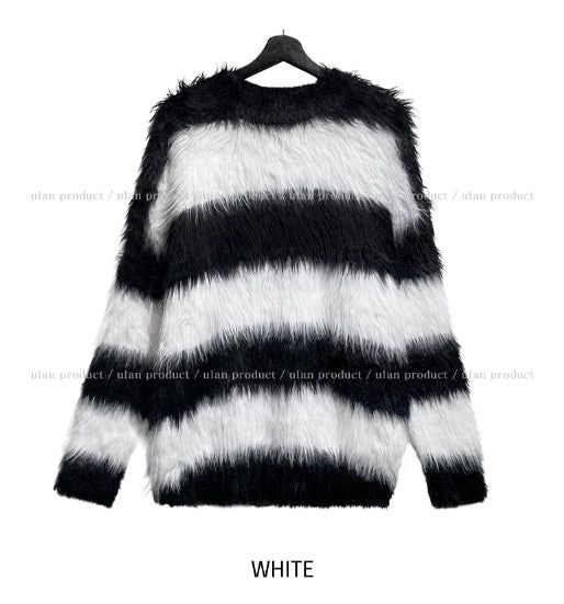 Haze Stripe Mohair Knit