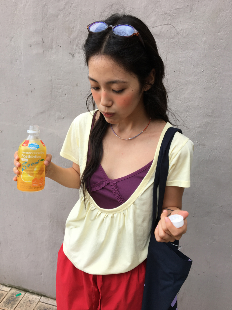 Mellow Deep U-Neck T-Shirt (3color)