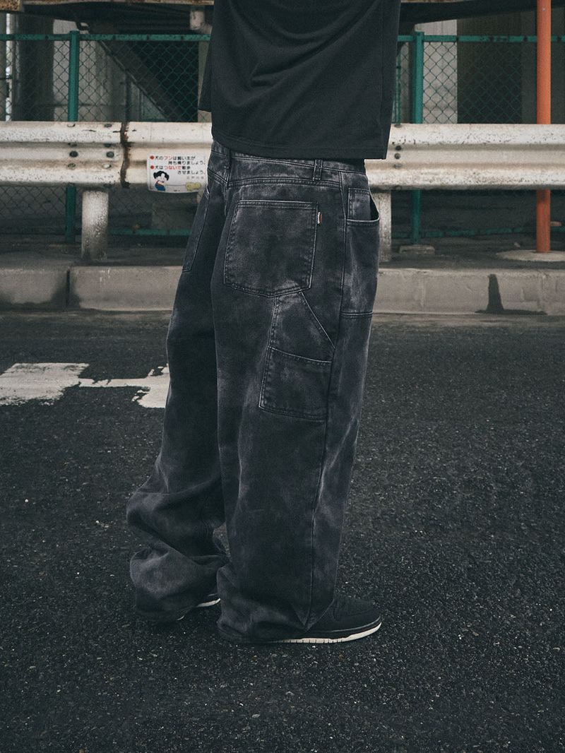 WORK WIDEFIT DENIM PANTS PIGMENT BLACK