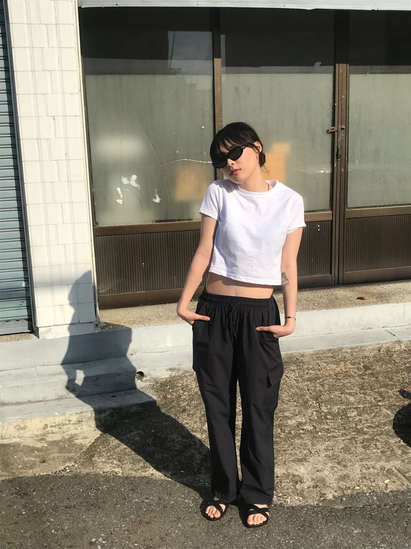 Daily nylon cargo pants