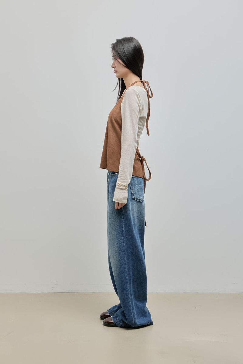 Tencel Long Sleeve Tee_Ivory