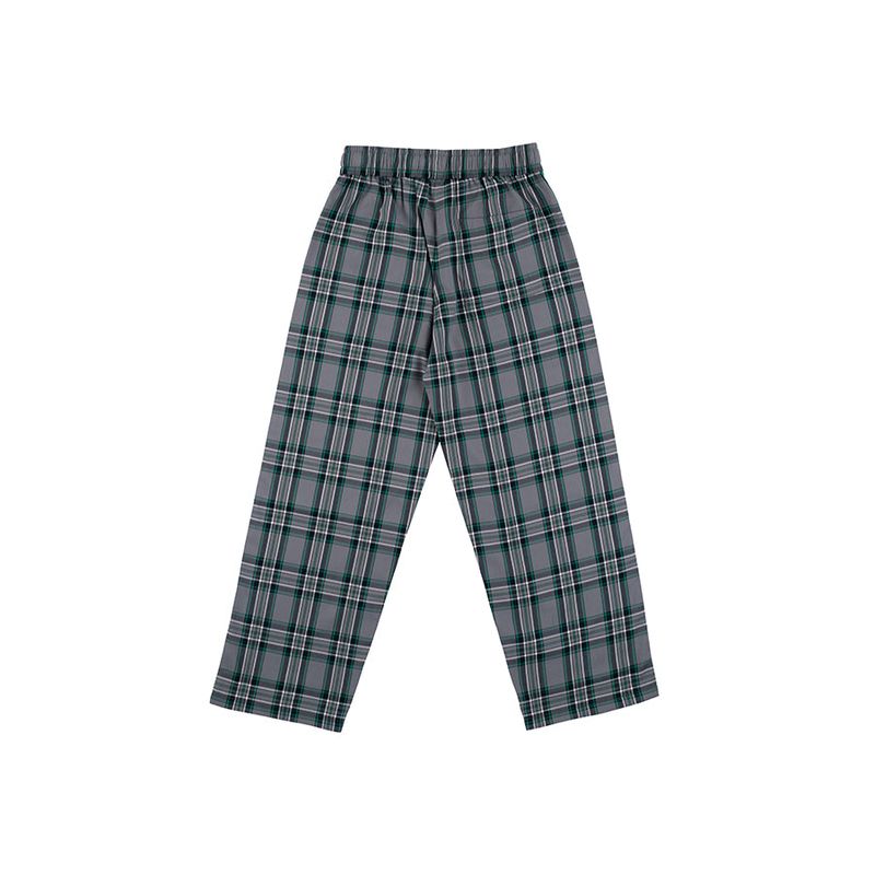 Compatible Check Banding Pants (GRAY)