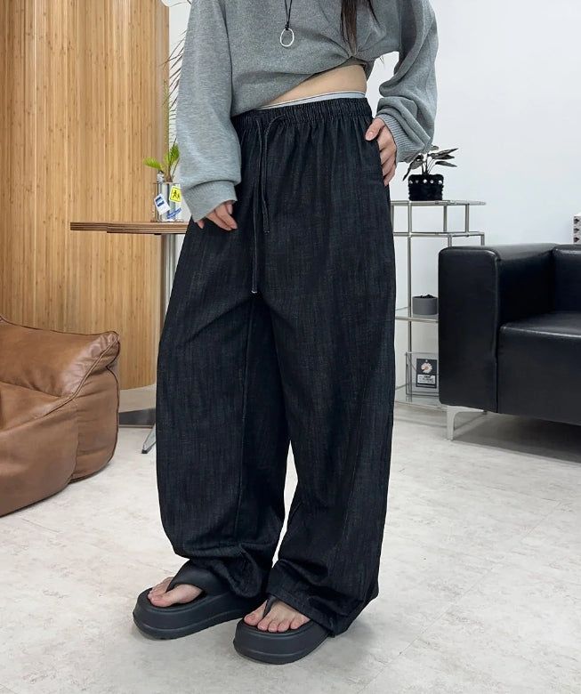 Ed Linen Wide Banding Denim