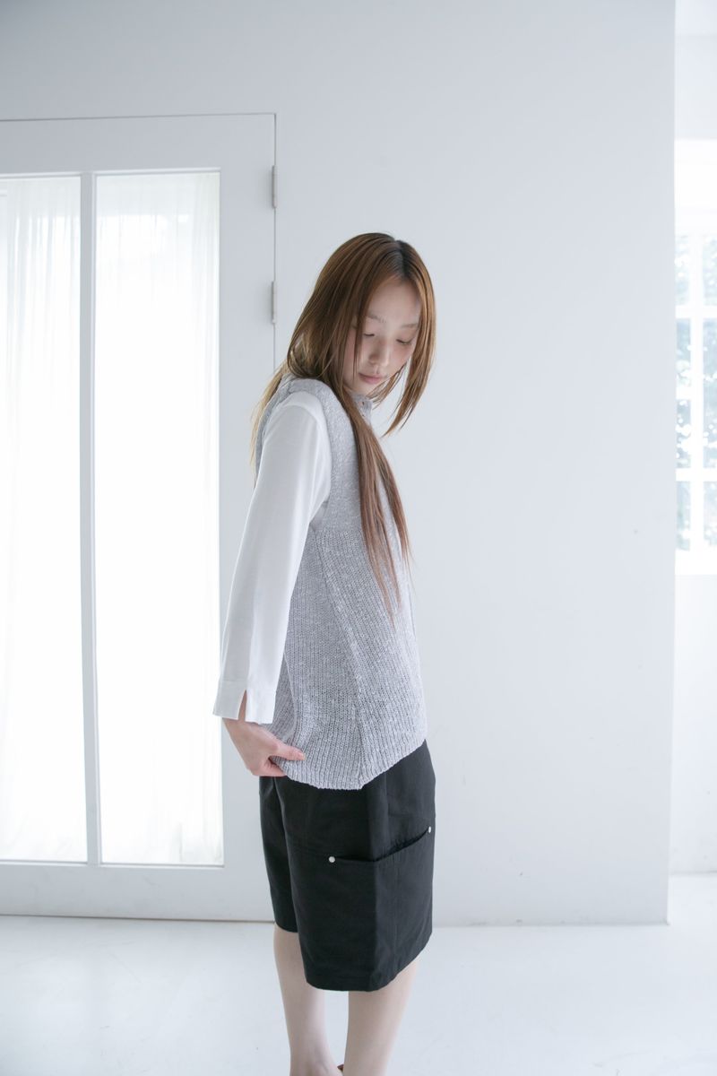 button knit sleeveless top(3colors)
