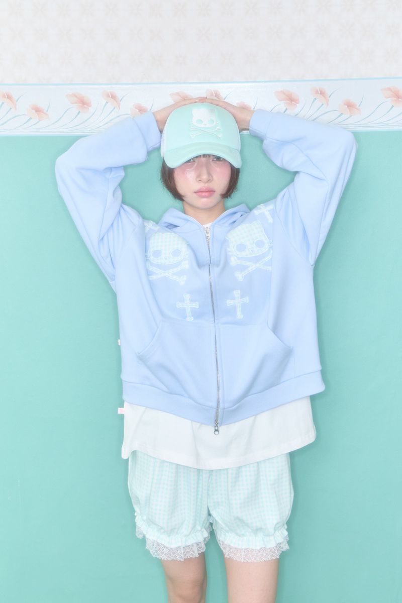 SHAKIRI（シャキリ）の「MORI GINGHAM CHECK LACE SHORTS (MINT)（Pants）」