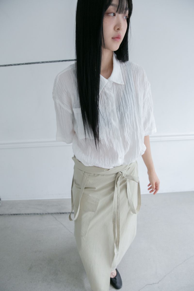wrinkle over shirt(3colors)