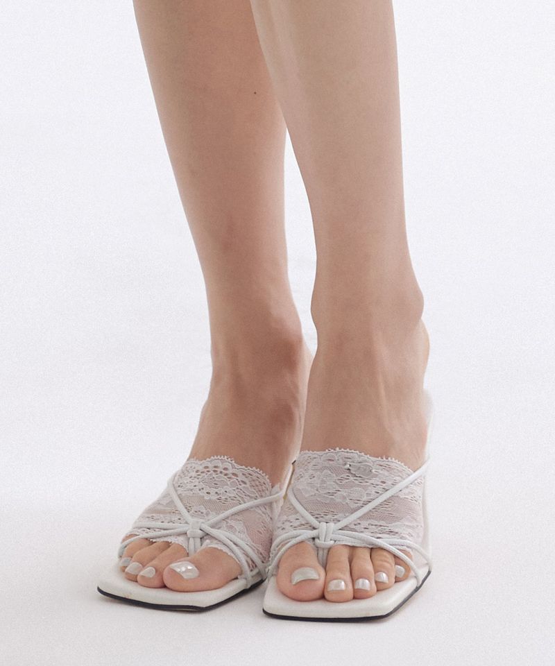 LACE VEIL TOE SOCKS_TT6S711IV