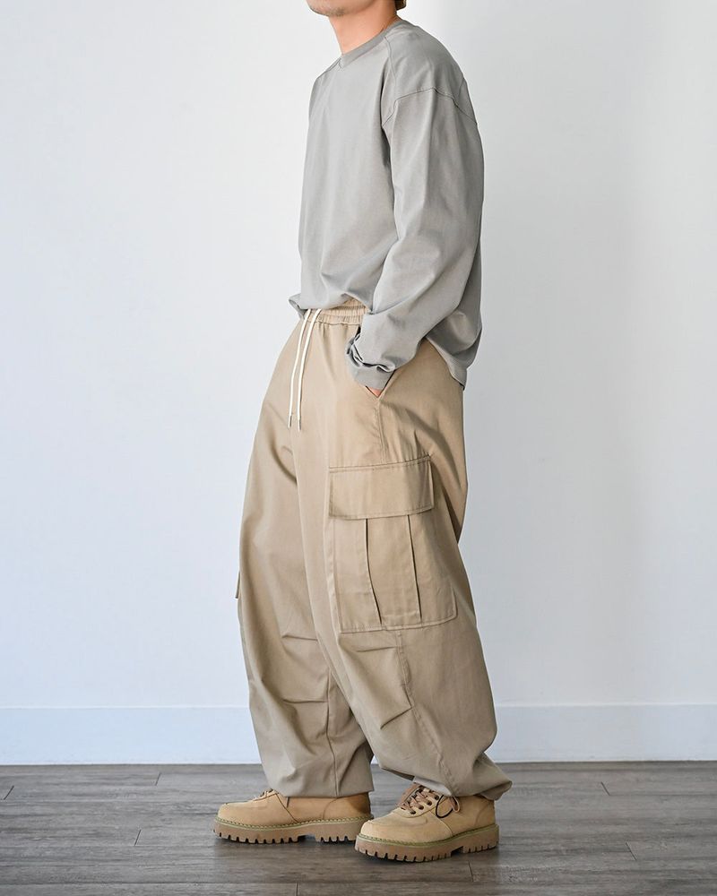 SIO WIDE CARGO PANTS BG