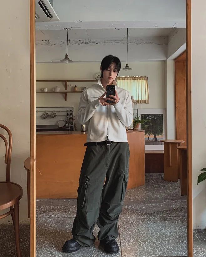 Paul Wide Cargo Cotton Pants