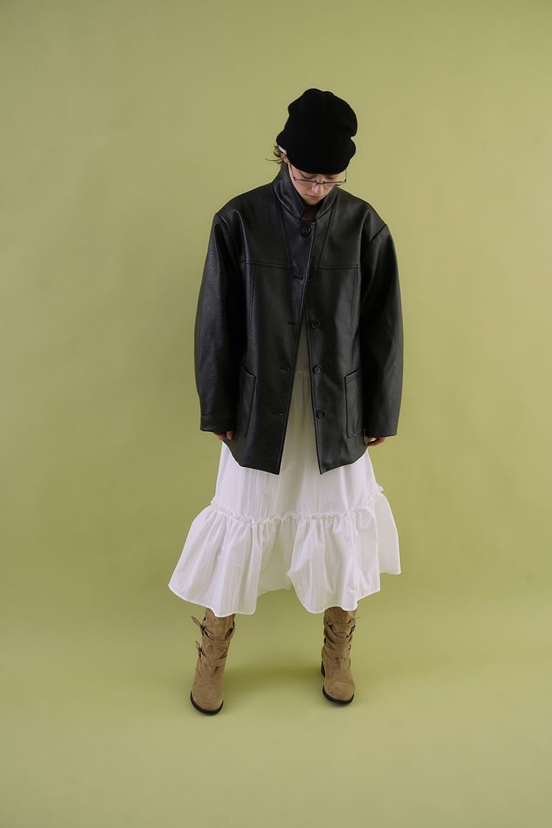 Silly frill dress_ivory
