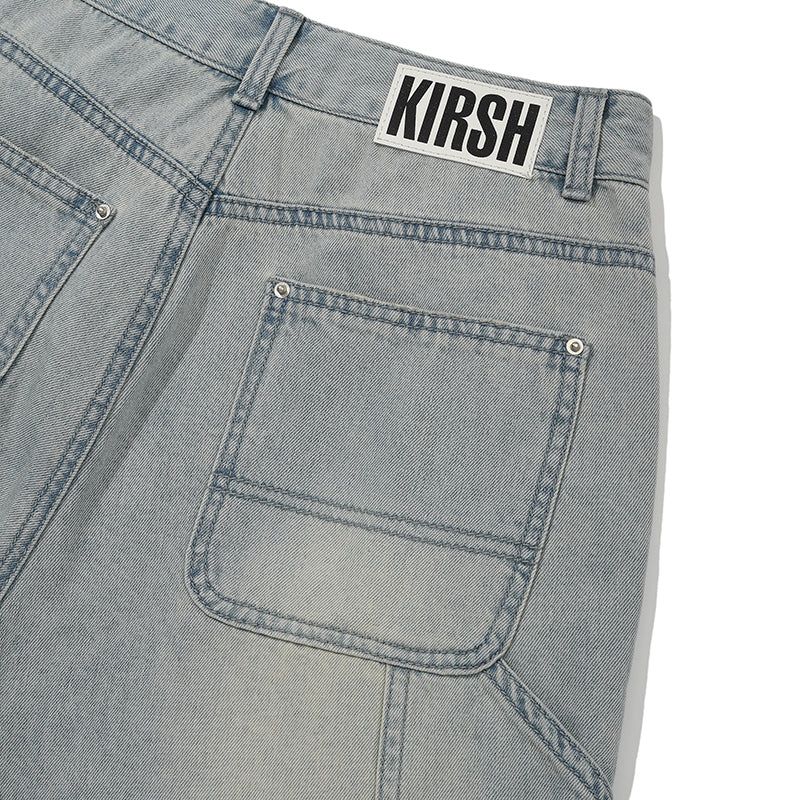 CARPENTER WIDE FIT DENIM PANTS [LIGHT BLUE]