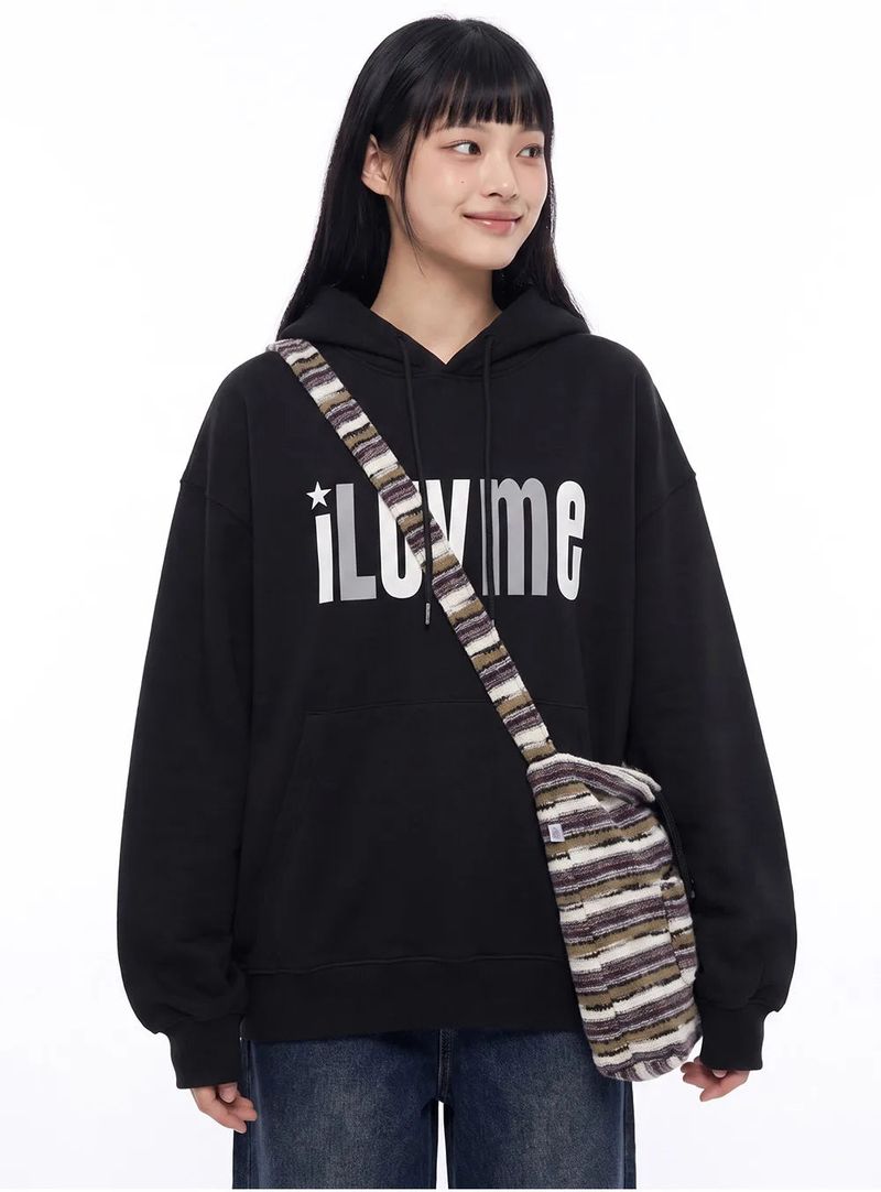 I LUV ME HOODIE (3color)