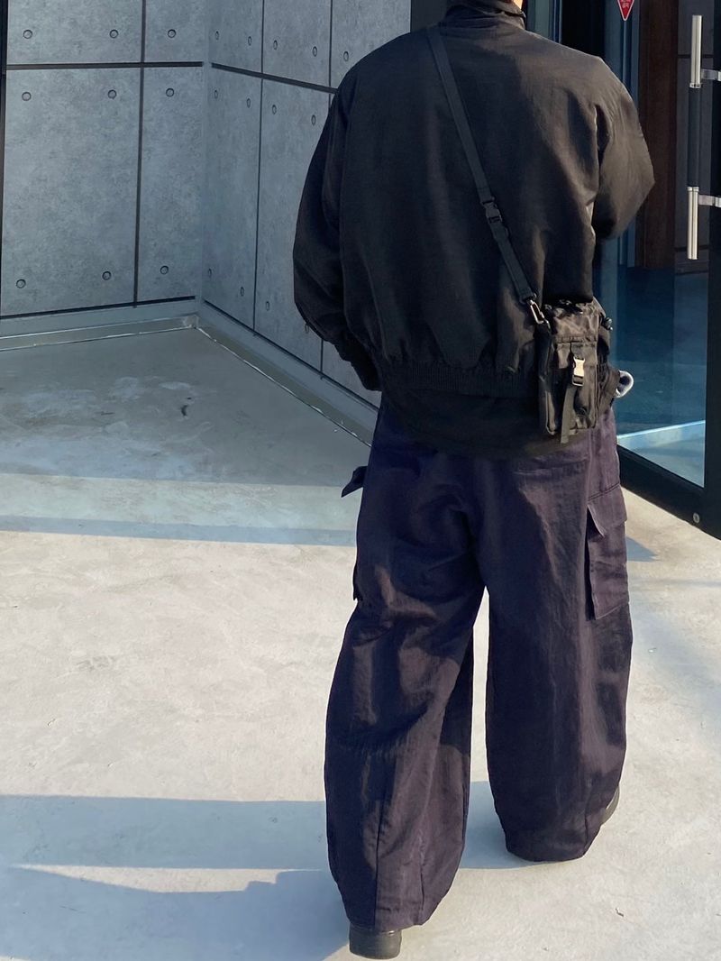 Dart Nylon Cargo Balloon Pants 2C