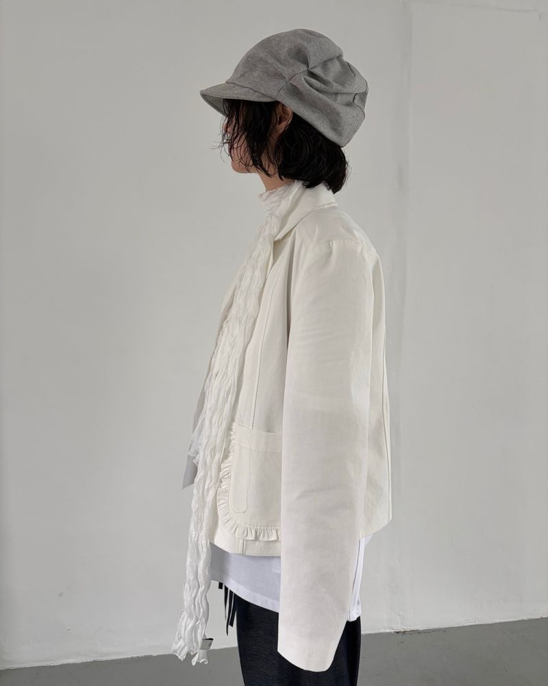 Crumpled Cotton Cap