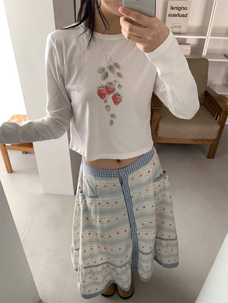 CARROT BUTTON FULL SKIRT (2C)