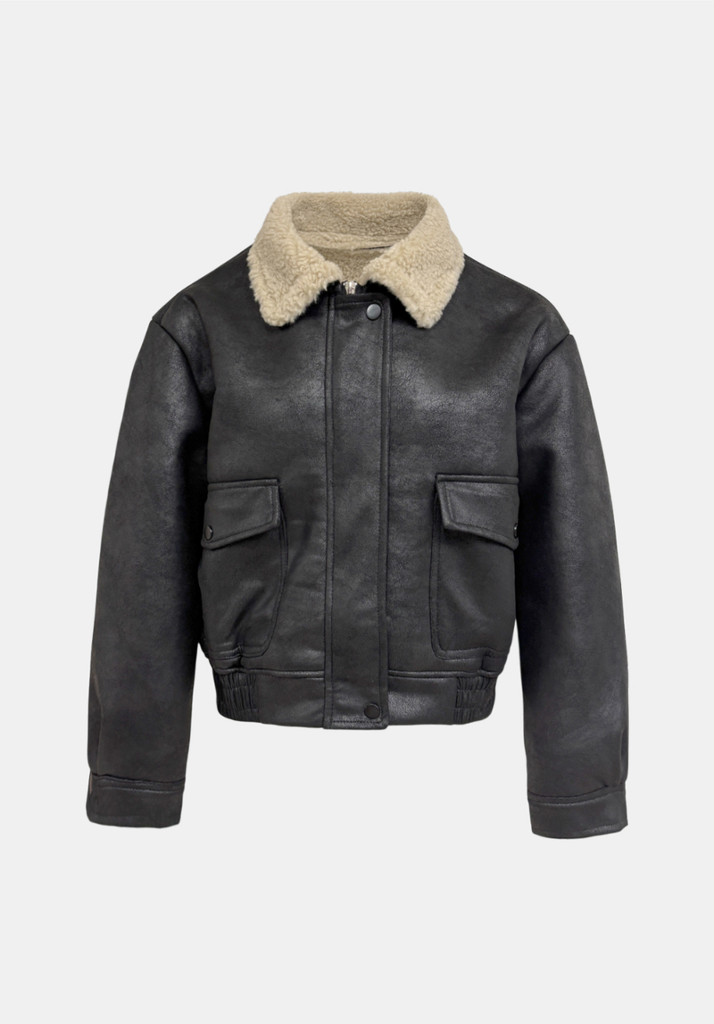 Taylor Suede Fur Neck Jumper
