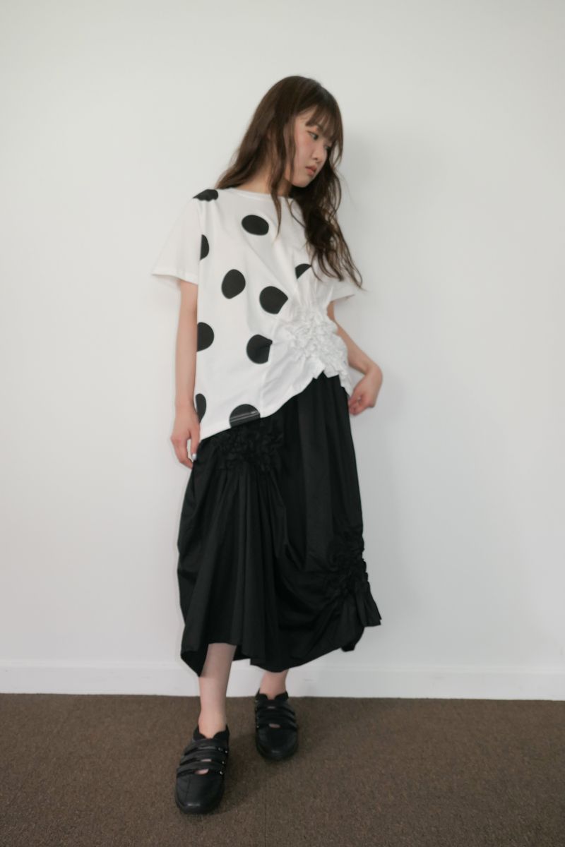 ephy wrinkle banding skirt