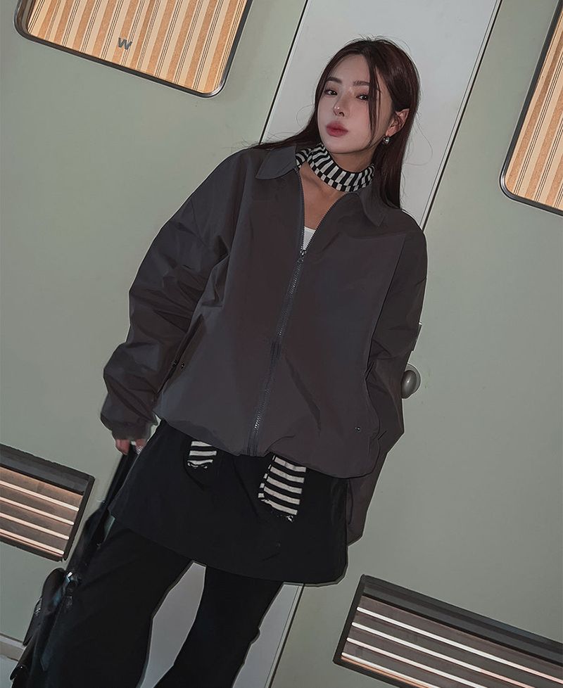 (UNISEX)ショールウィンドジャケット