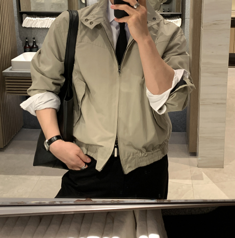 Wayne Standard Two-Way Zip-Up Herrington Jacket