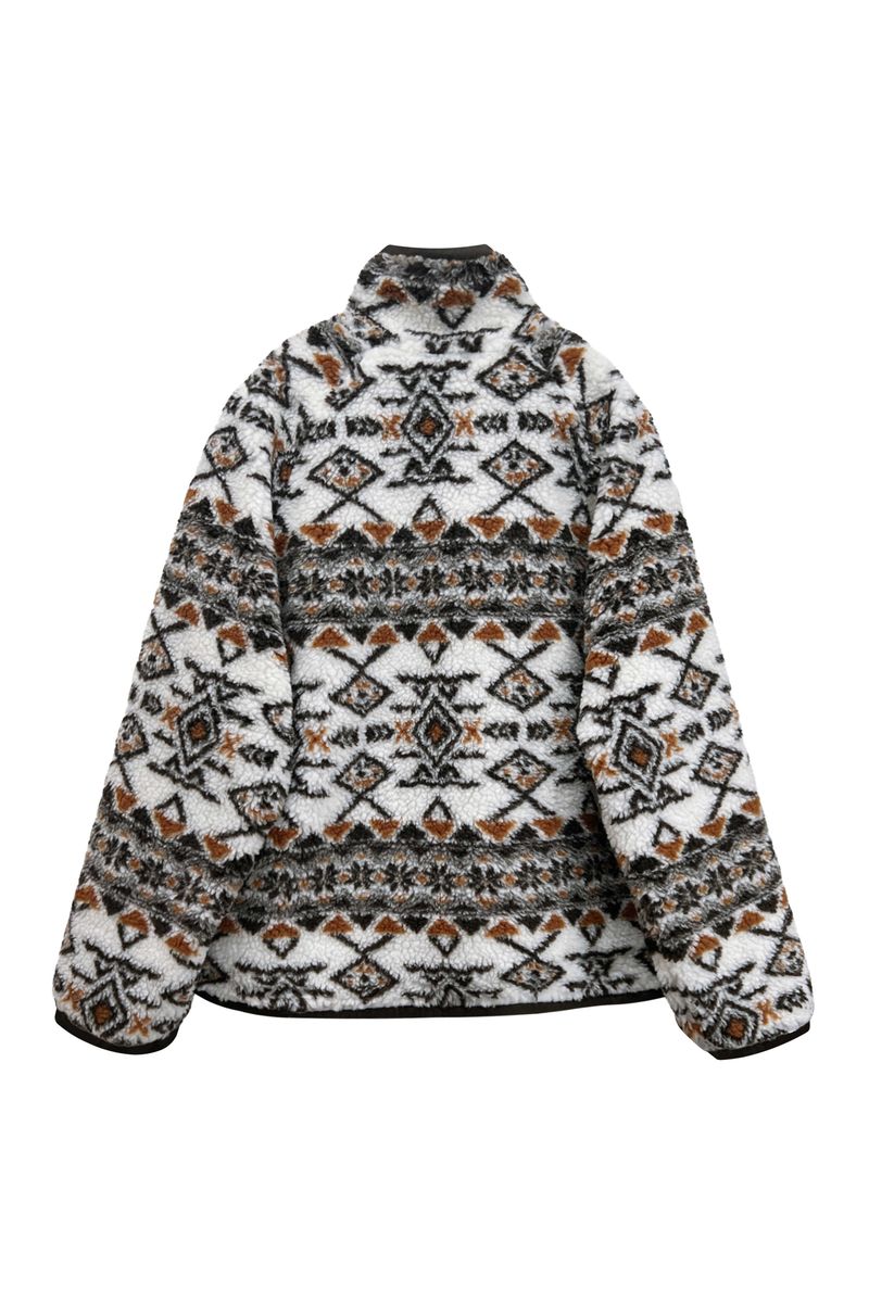 NORDEN FLEECE JACKET / BROWN