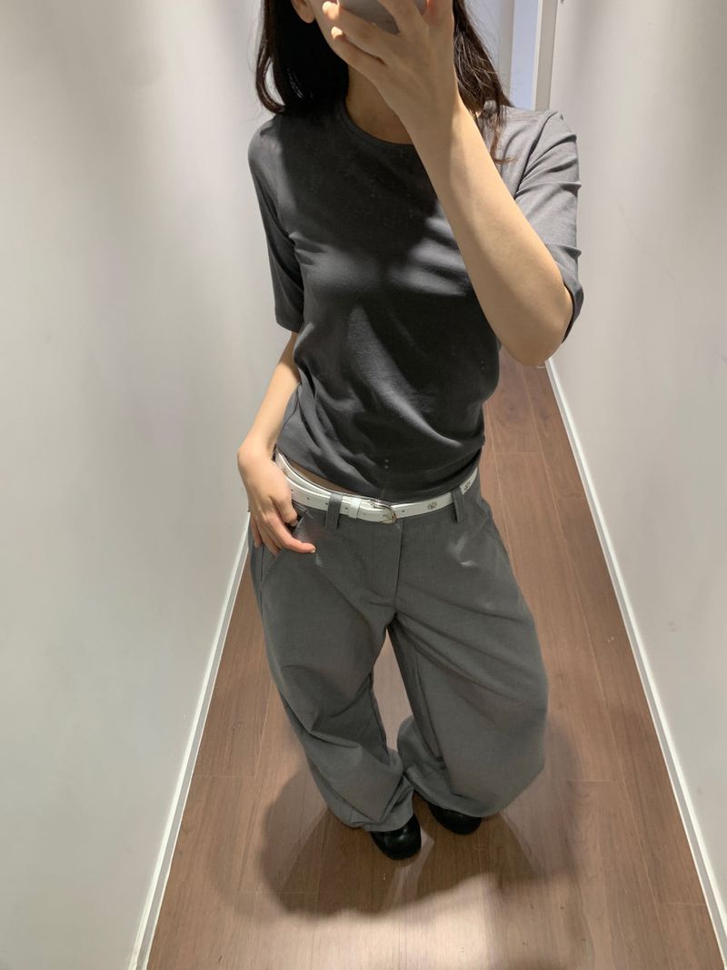 Backflip satin slacks (2color)